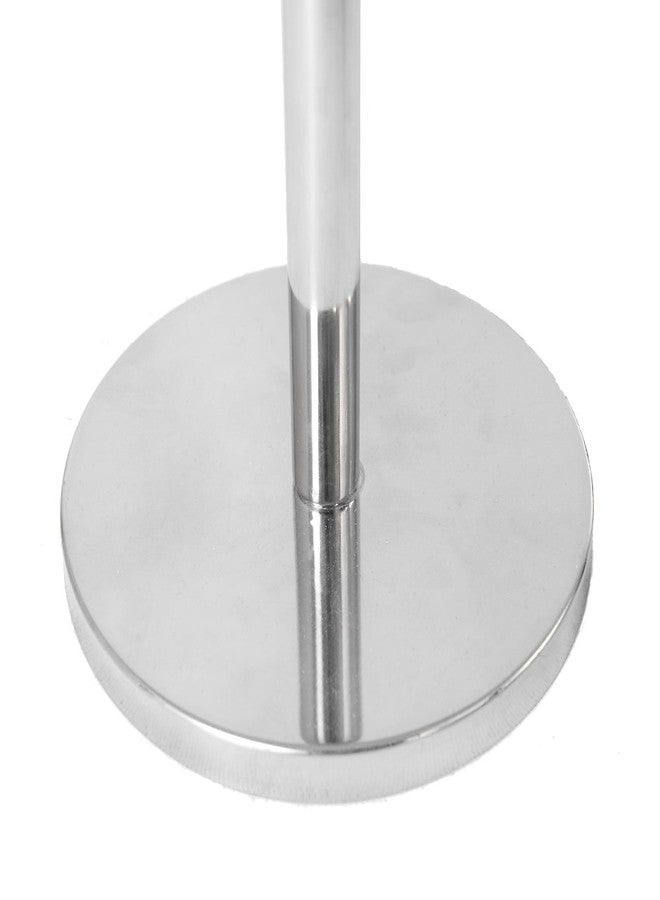 Bath Vida Toilet Paper Holder Freestanding Bathroom Stand, Stainless Steel/Metal - Image 5