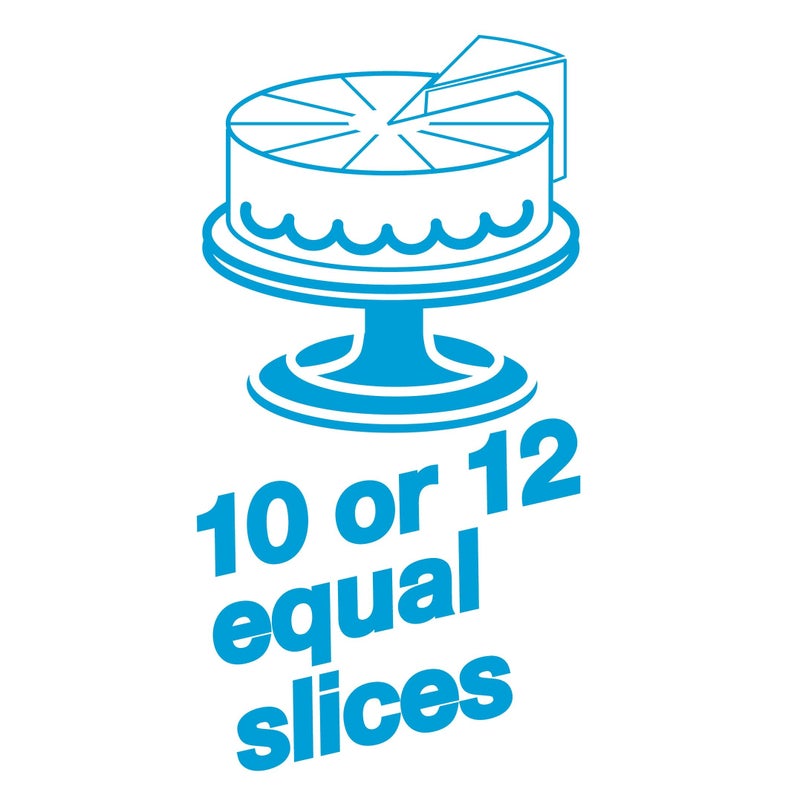 Ateco Cake Portion Marker, 10 or 12 Slices, Works for Cakes Up To 16-Inches Diameter - Image 2