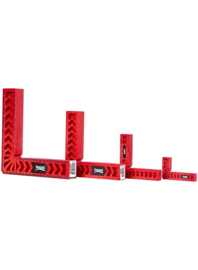 Beorol مشبك تحديد الزاوية اليمنى 90 درجة ABS حامل مسطرة L-square لتصنيع الأخشاب - 50x80mm - LUABS50X80 - Image 5
