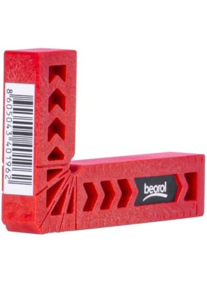 Beorol مشبك تحديد الزاوية اليمنى 90 درجة ABS حامل مسطرة L-square لتصنيع الأخشاب - 50x80mm - LUABS50X80 - Image 4