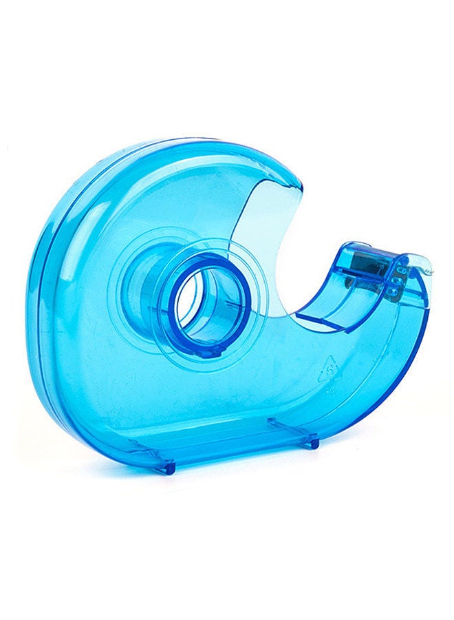 Generic Transparent Desktop Tape Cutter Tape Hand Use Practical Plastic Adhesive Tape Dispenser Portable Lightweight for Office Home DIY Handcraft Stationery 10.2x7.2x2.5cm Suitable for 24mm Width Tape  - Image 1