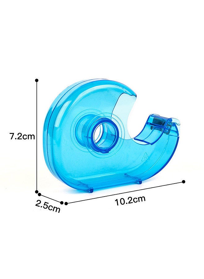 Generic Transparent Desktop Tape Cutter Tape Hand Use Practical Plastic Adhesive Tape Dispenser Portable Lightweight for Office Home DIY Handcraft Stationery 10.2x7.2x2.5cm Suitable for 24mm Width Tape  - Image 2