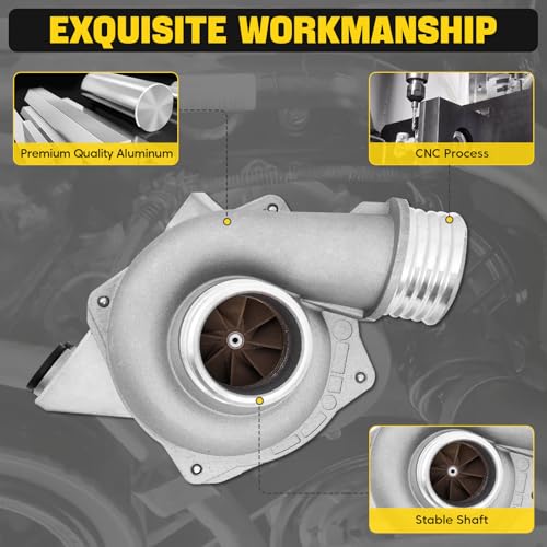 YEHERIT 11517563183 Electric Engine Water Pump with 11537549476 Thermostat Compatible with BMW E60 E61 E83 E85 E86 E90 E91 E92 E93 E89, 128i 325i 328i 330i 525i 530i X3 Z4, N52 Engine Replace # 11517586925 - Image 5