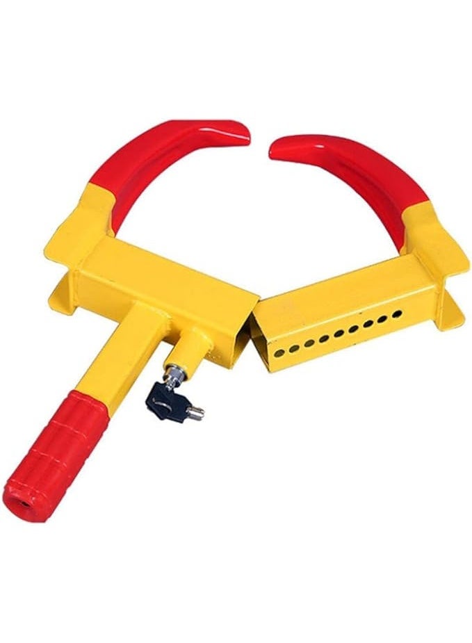 VITION Car Wheel Lock with Key, Universal 12-Hole Adjustable Width Security Clamp, Anti-Theft Parking Lock (12-Hole 22-38cm Adjustable) - Image 3