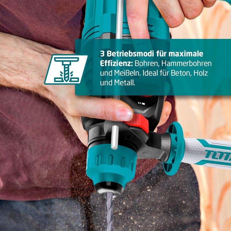 TOTAL Hammer Drill 28mm 950W - Image 5