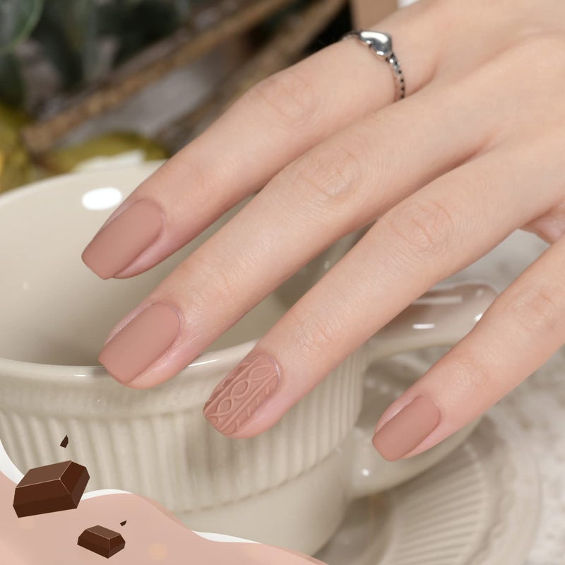 GAOY Nude Brown Gel Nail Polish, 16ml Soak Off Nautral Gel Polish for Nail Art DIY Manicure at Home, UV Light Cure Color 1505 - Image 5