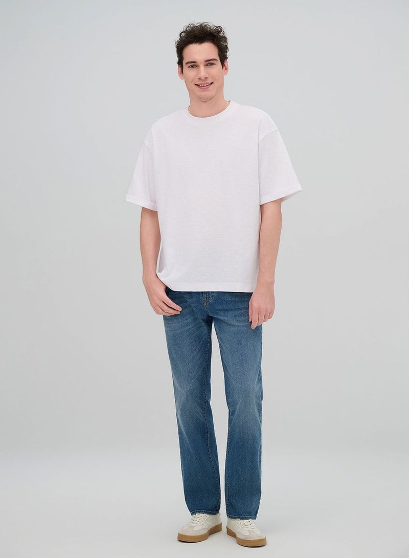 GIORDANO تي شيرت رجالي عادي من إنتيرلوك بلمسة سائلة - Image 2