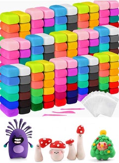 Generic 72Piece Air Dry Clay for Kids, Safe, Non-Toxic, Ultra-Light, and Easy to Shape for Endless Creative Fun and DIY Projects  - Image 1