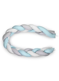 BabyJem Knitted Crib Edge - Soft And Thick 3-Piece Bumper Set  - Image 1