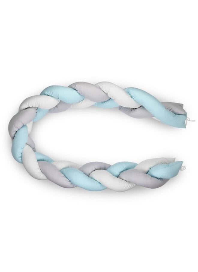 BabyJem - Knitted Crib Edge - Soft And Thick 3-Piece Bumper Set - Image 1