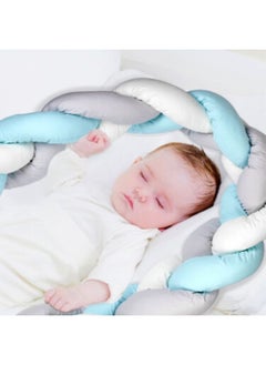 BabyJem Knitted Crib Edge - Soft And Thick 3-Piece Bumper Set  - Image 2