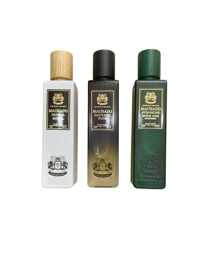 Champion 3-Piece Machado Stronger Machado Sauvage Machado Santal 200ml - Image 2