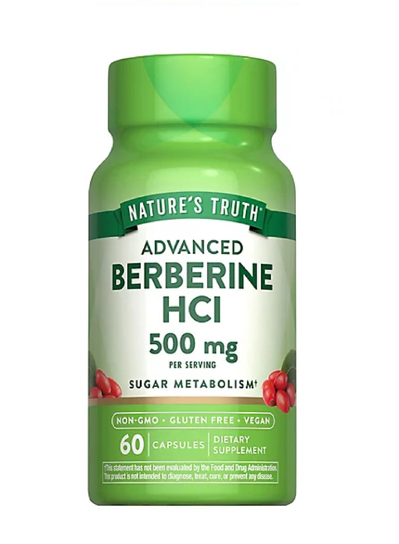 Nature's Truth Berberine HCI 60 Capsules