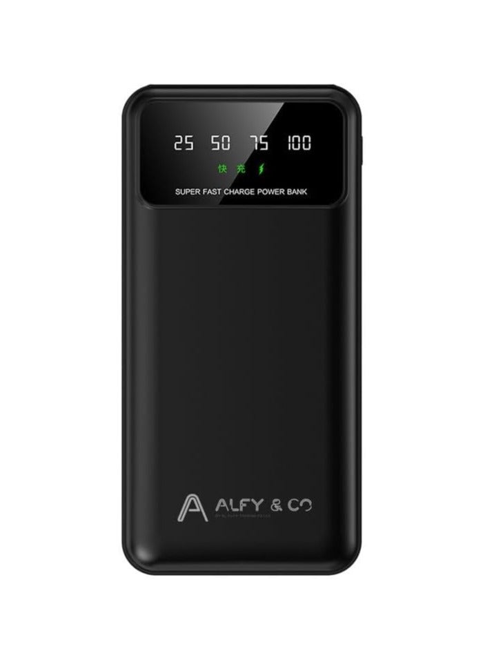 الغي اند كو باور بانك محمول سريع الشحن 22.5 واط 20000 مللي امبير في الساعة مع منفذ USB-C لموبايل ايفون 16/15/14/13 برو ماكس وسامسونج جالاكسي Z فولد 6 S24 S23 S22 S21 الترا، اسود - Image 1