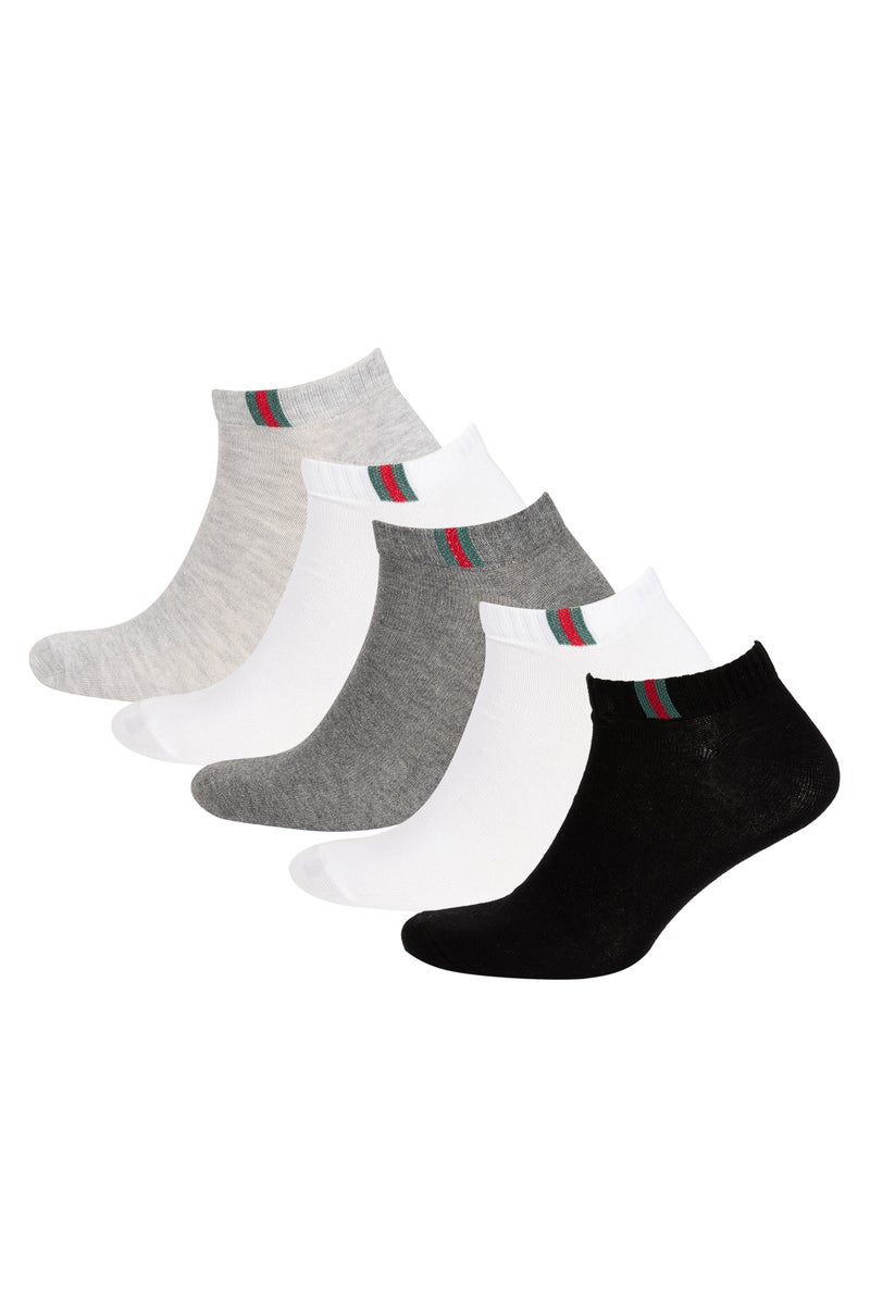 DeFacto Multicolour Man Man 5 Piece Short Socks Casual - Image 1