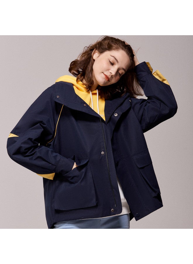 Hush Puppies Spring And Autumn Versatile Casual Fashion Slimming Hooded Jacket Women's Coat - Image 5