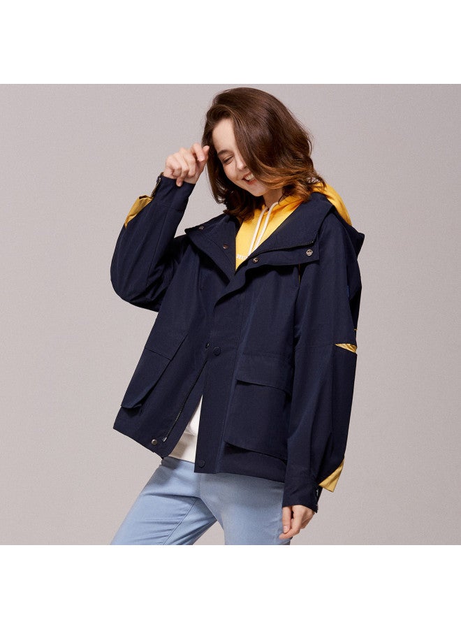 Hush Puppies Spring And Autumn Versatile Casual Fashion Slimming Hooded Jacket Women's Coat - Image 4