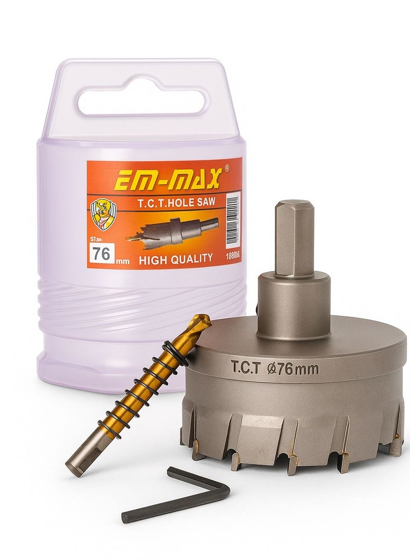 EM MAX Hole Saw  for Stainless Steel & Iron | High-Performance Drill Bit – Durable & Precise - Image 2