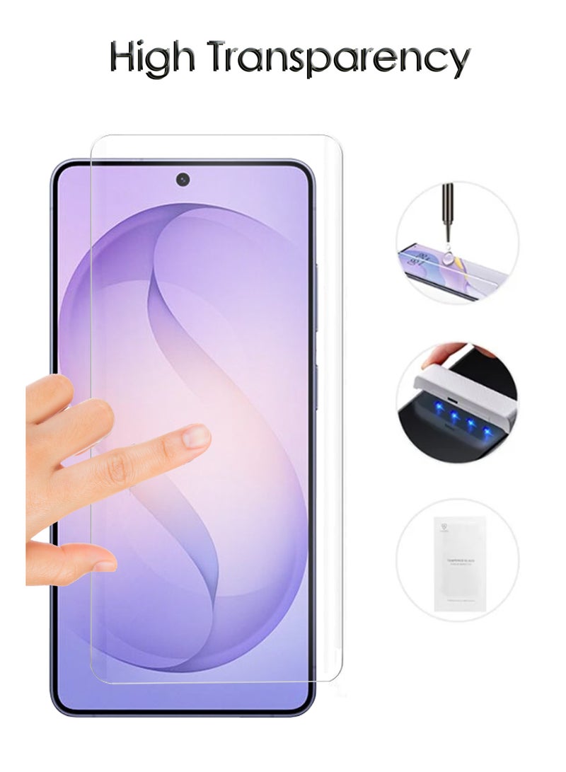 Samsung Galaxy S26 Ultra - UV Advanced Premium Tempered Glass Screen Protector Guard , Full Adhesive UV Curved Case Friendly HD Clarity With Installation Kit - Image 2