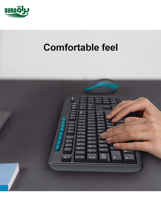 BURAQ - Logitech MK275 USB Wireless Keyboard Mouse Set - Image 1