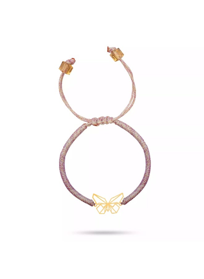 Ruby Art Gold 18K Pure Gold Bracelet for women Origami butterfly woven gold bracelet    -  0.21 Gram - Image 1