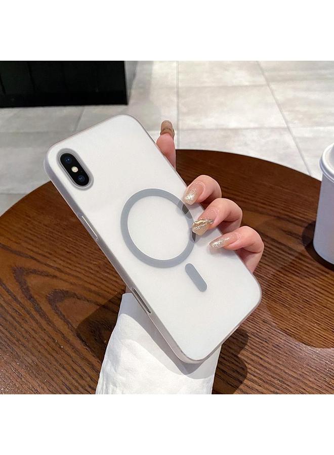 اس-توب جراب لهاتف iPhone XS Max Ice Fog MagSafe PC Phone Case - Image 1