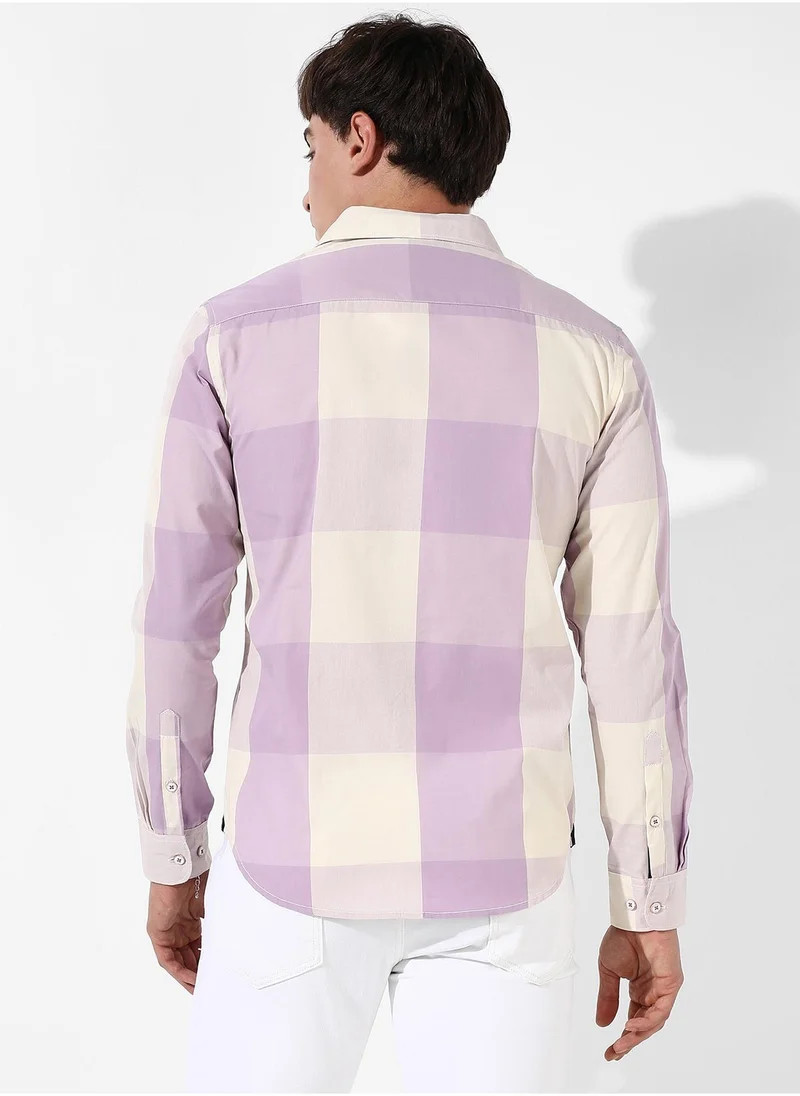 Campus Sutra Men's Cotton Buffalo Check Shirt