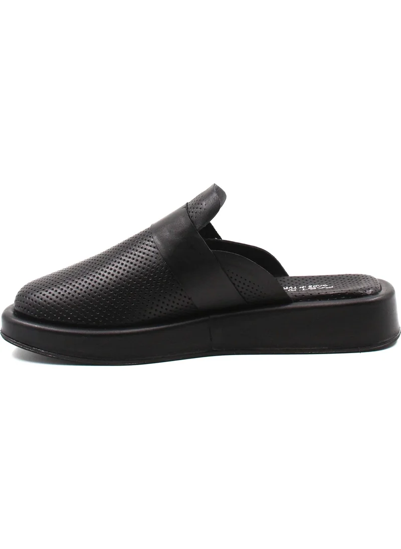 Fast Step Leather Women's Flat Slippers 710ZA298