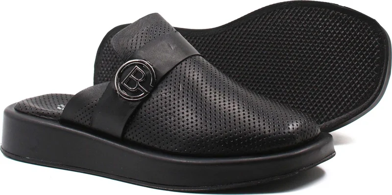 Fast Step Leather Women's Flat Slippers 710ZA298