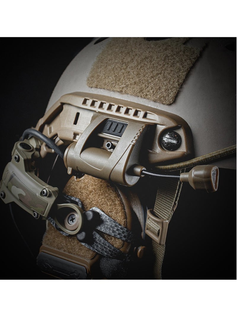 AROAQ Super Bright Headlamp, Multifunctional Tactical Helmet Light, Durable Rechargeable Helmet Light For Hunting Airsoft Military Black - Image 2