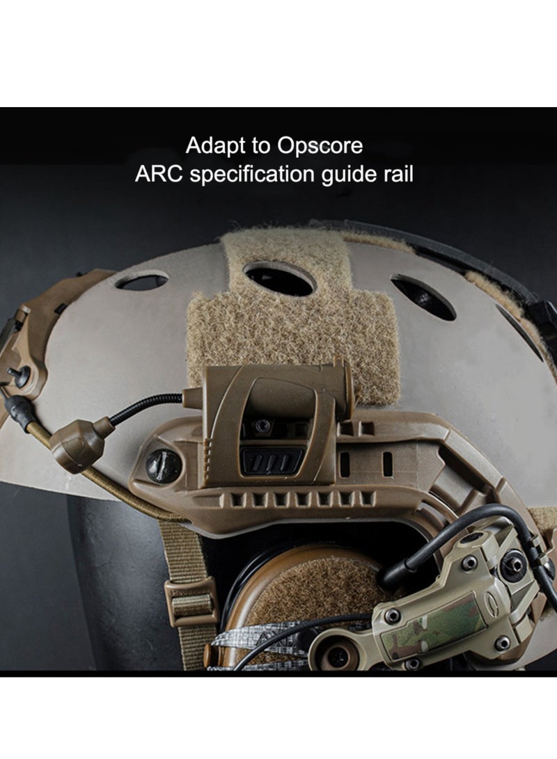 AROAQ Super Bright Headlamp, Multifunctional Tactical Helmet Light, Durable Rechargeable Helmet Light For Hunting Airsoft Military Black - Image 3