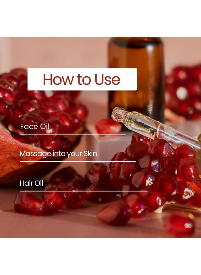 Anaha Pomegranate Oil (30 ml) | Indian Origin, Cold Pressed Anar ka Tel, 100% Pure & Zero Additives | Anti-Inflammatory, Anti-Ageing, Repairs Damaged Skin | Massage on Face, Skin and Scalp - Image 4