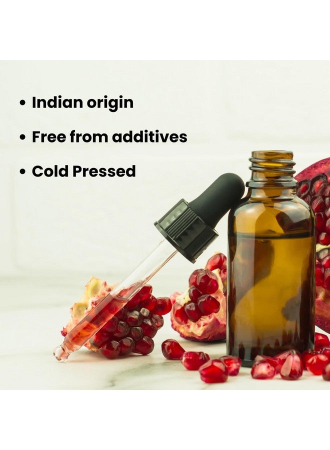Anaha Pomegranate Oil (30 ml) | Indian Origin, Cold Pressed Anar ka Tel, 100% Pure & Zero Additives | Anti-Inflammatory, Anti-Ageing, Repairs Damaged Skin | Massage on Face, Skin and Scalp - Image 3