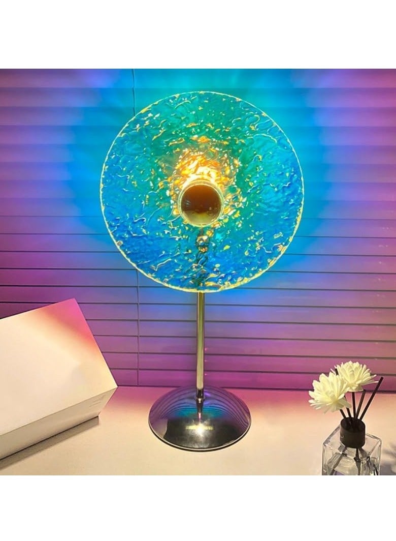 KASTWAVE Sunset Light Projection LED Lamp - 3 Colors Wave Ambient Night Light, 180° Rotating Rainbow Effect, Ideal for Photography, Selfies, Parties, Home, Living Room, Bedroom Decor - Image 3