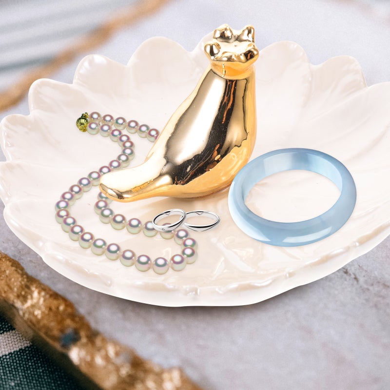 Ceramic Jewelry Plate Jewelry Storage Organizer Jewelry Display Plate Jewelry Holder - Image 4