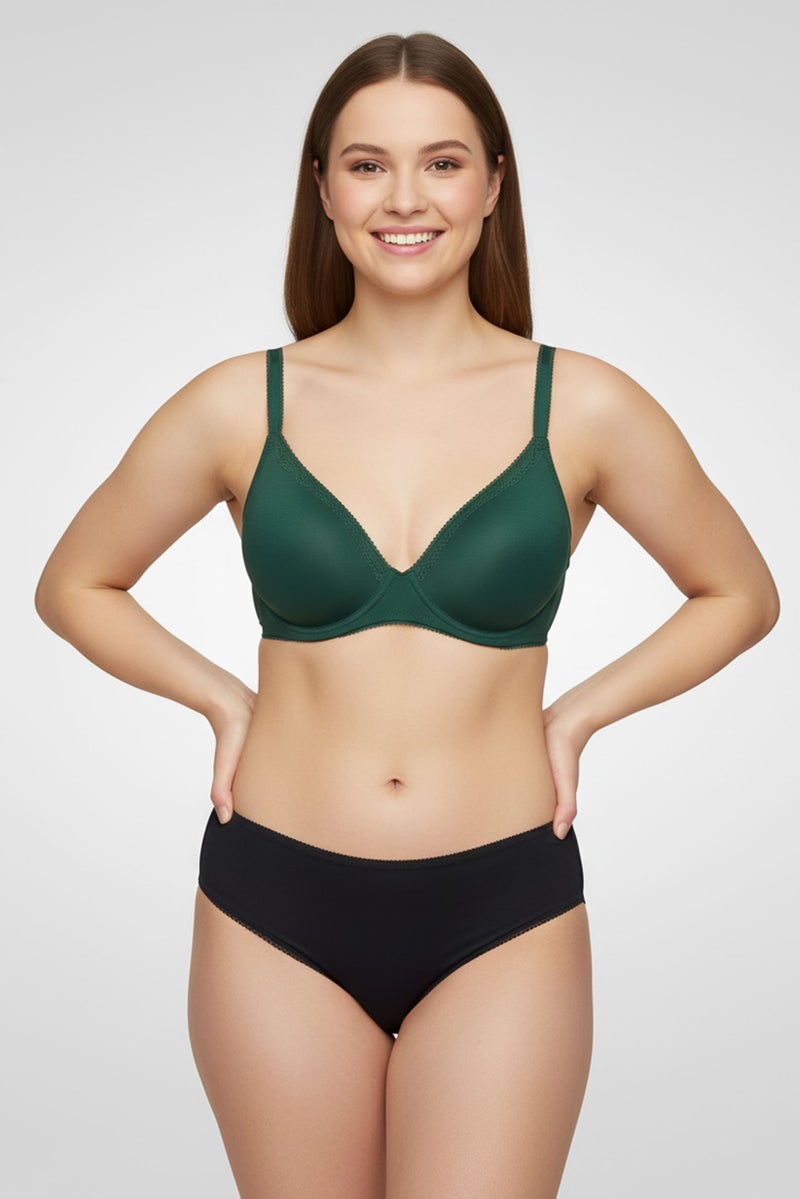 Rene Rofe Women 5 Pcs Plain Bikini Panties, Multicolor - Image 1