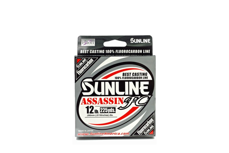 Sunline خط صيد صنلاين أسيassin FC، 12 رطل 225 ياردة، شفاف - Image 4