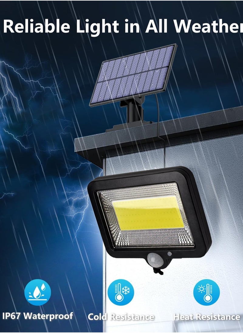 Generic - Solar Flood Light Solar Outdoor Light 100 COB Solar Light Outside with Motion Detector Waterproof 120° Lighting Solar Wall Light for Garden, Yard, Garage - Image 1