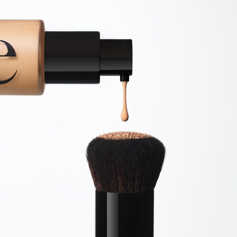 Saie The Base Brush - Ultra-Soft Foundation Brush for Liquid Makeup - Dense Complexion + Blending Brush with Cruelty-Free, Synthetic Bristles (1 Count) - Image 4