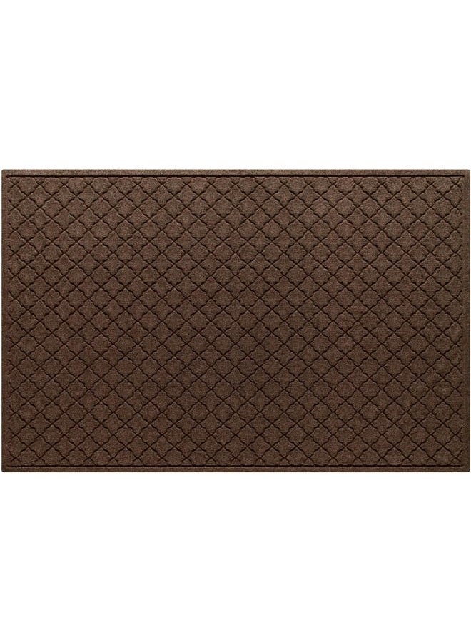 Waterhog Bungalow Flooring Waterhog Indoor/Outdoor Doormat, 4' x 6', Skid Resistant, Easy to Clean, Catches Water and Debris, Cordova Collection, Dark Brown - Image 1