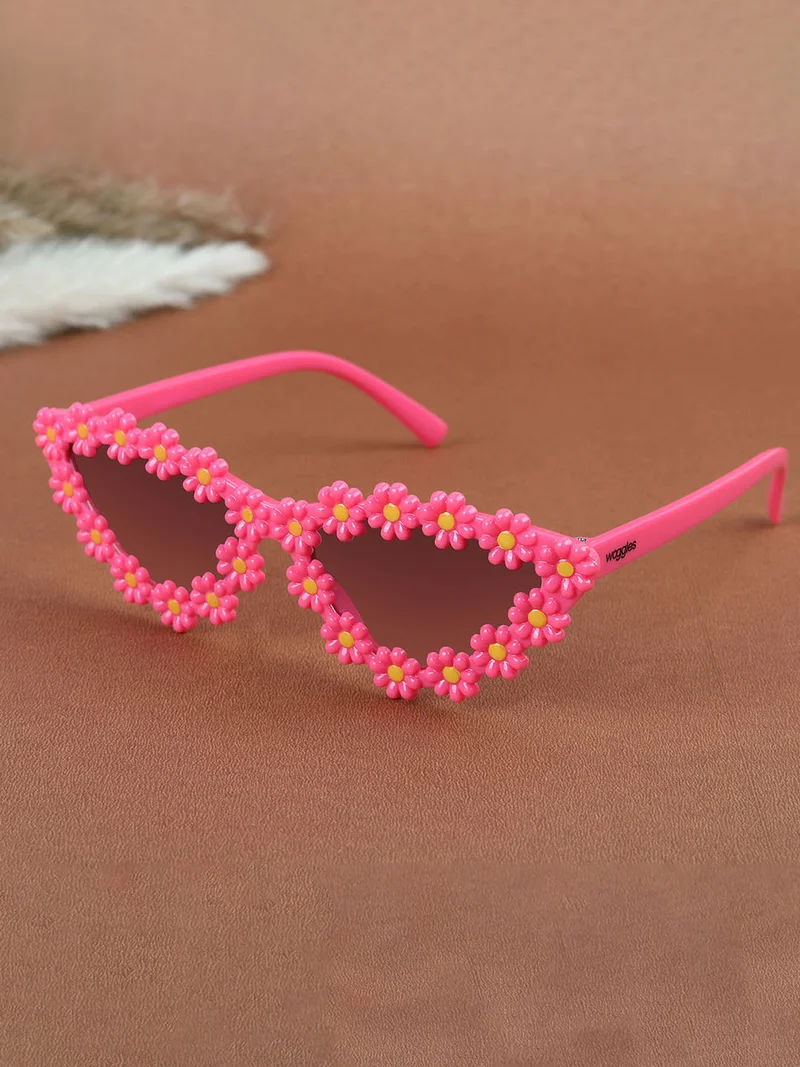 Woggles Stylish Pink Polarized Cateye Kids Sunglasses
