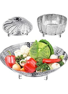 JB Export JB Export Foldable Steamer Basket For Draning Boil Fruit And Vegetable Storage And CleanStainless Steel Instant Pot Pack Of 1  - Image 1