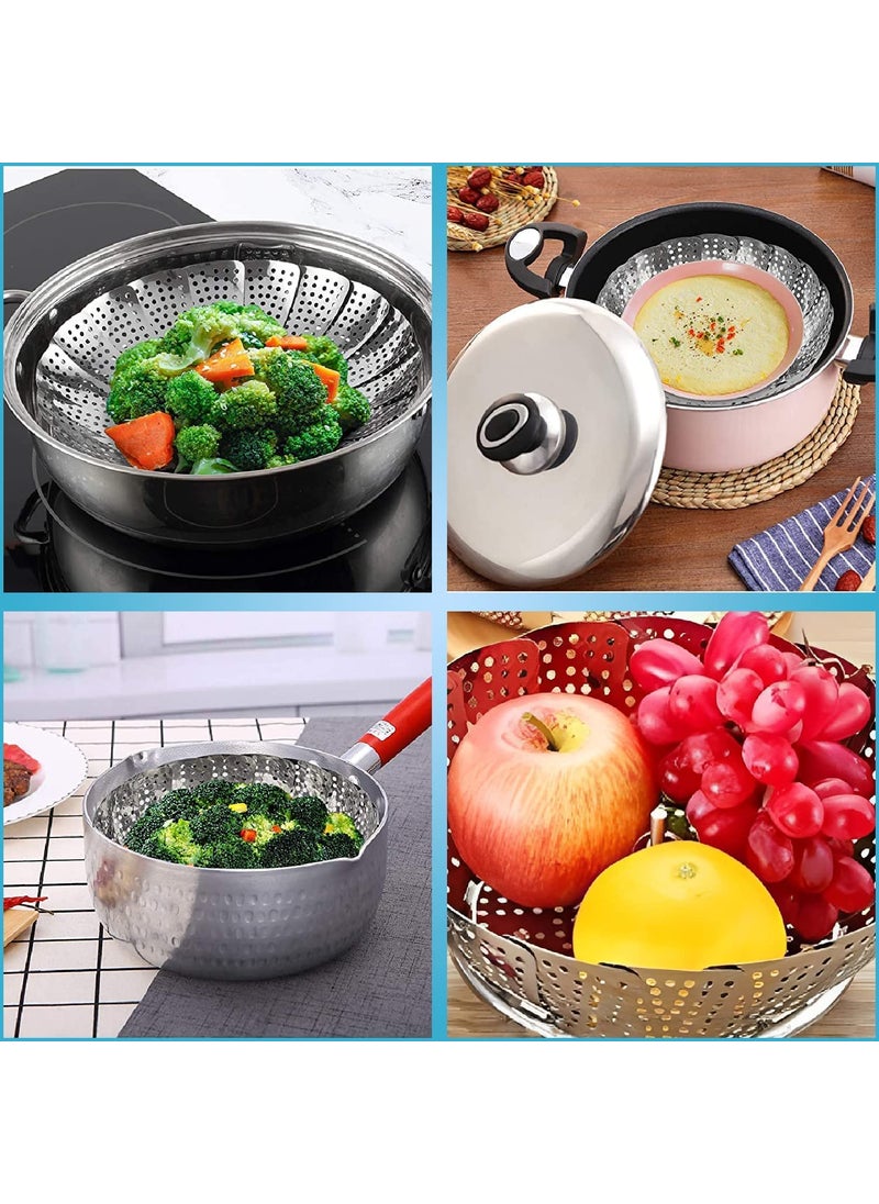 JB Export - JB Export Foldable Steamer Basket For Draning Boil Fruit And Vegetable Storage And CleanStainless Steel Instant Pot Pack Of 1 - Image 1