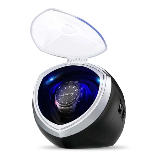 HiPai Single Automatic Watch Winder with Quiet Motor, 4 Rotation Mode Settings, Suitable for Men’s and Ladies Wrist Watch - Image 2