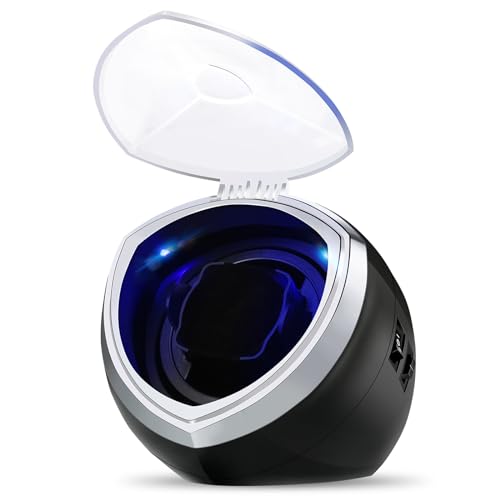 HiPai Single Automatic Watch Winder with Quiet Motor, 4 Rotation Mode Settings, Suitable for Men’s and Ladies Wrist Watch - Image 1