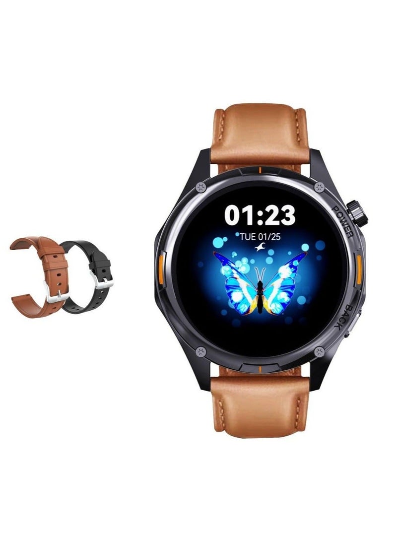 TCH Calling Smart Watch HD1 3D Hero 1 BLACK for Men-Women 1.43"3D AMOLED Display, Bluetooth Call/Message, 150+ Sports Modes, Heart Rate, Sleep Monitor, IP68 Waterproof, 7-Day Battery, Fitness Watches for Android/iOS - Image 2