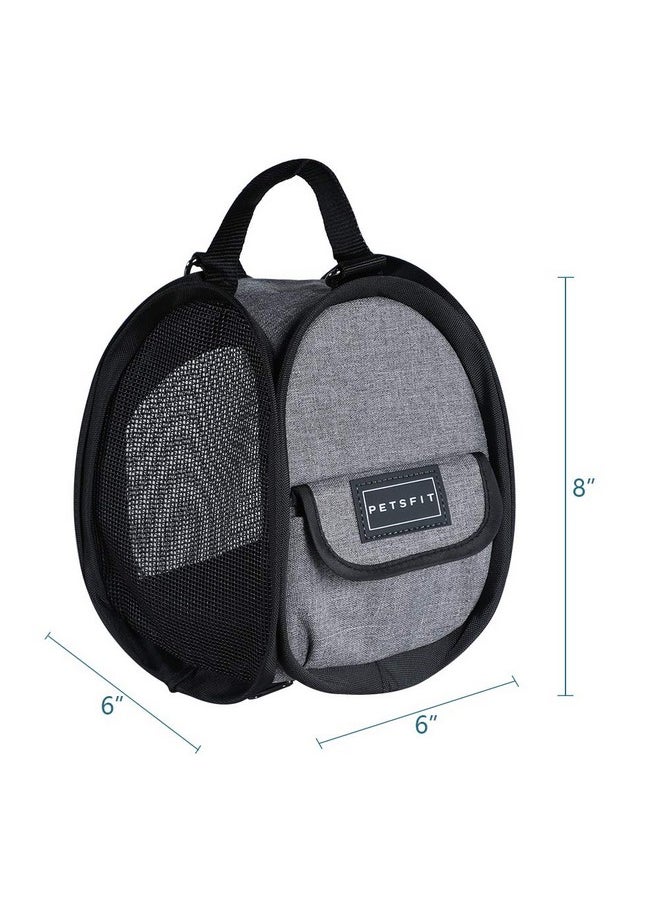 Petsfit Petsfit Hamster Carrier Small Animal Bag for Sugar Glider,Hedgehog,Tortoise,Teacup Dogs,Baby Guinea Pig - Lightweigh Carriers with Shoulder Strap,Breathable Mesh Window,Removable Mat,Side Pockets  - Image 2