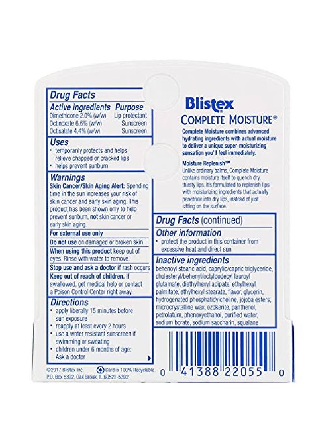 Blistex Complete Moisture Lip Balm Spf 15 0.15 Ounce - Image 4