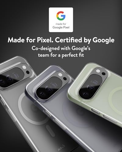 Mous for Google Pixel 10 Pro XL 2025 Case Compatible with Qi2 MagSafe and Pixelsnap Super Thin Crystal Clear Slim Design Green Tint - Image 3