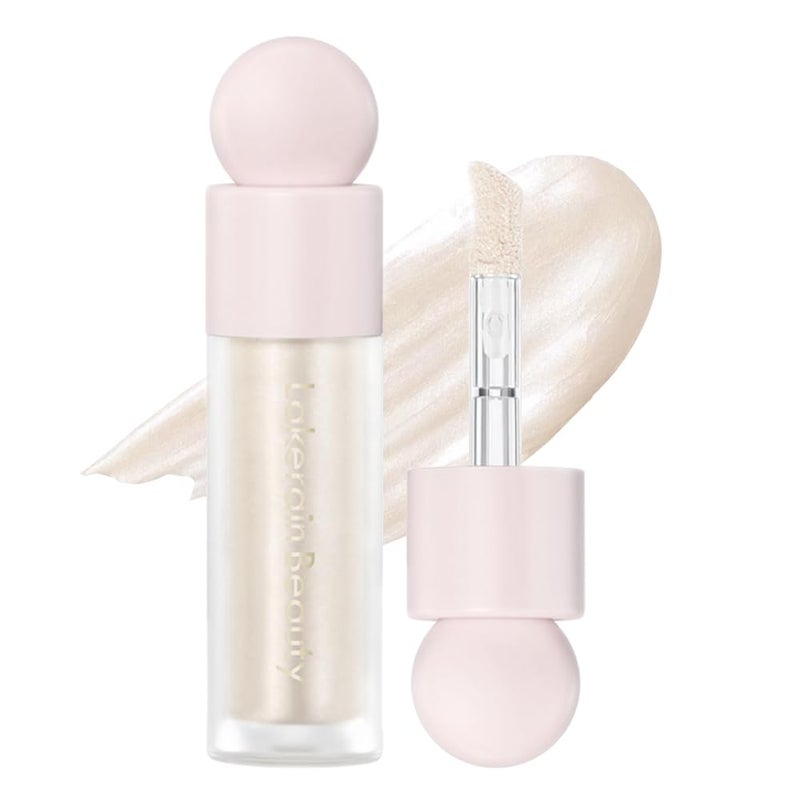 Mysense Liquid Highlighter Makeup, Natural Glow Face Highlighter Stick, Silky Smooth Light Liquid Luminizer, Long Lasting Shimmering Face Illuminator Make up, #04 Candlelight - Image 1